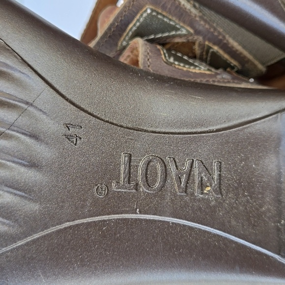 NAOT Stylish Brown Women's Mule Sandals Size 41/9 - Picture 7 of 9